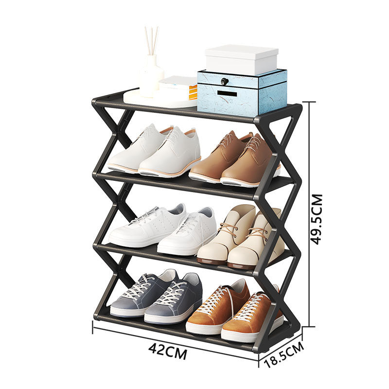 4-Tier Shoe Rack Organizer – X-Frame Space Saving Design | Easy Assembly
